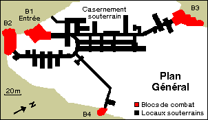 Plan de l'ouvrage de Sainte-Agns